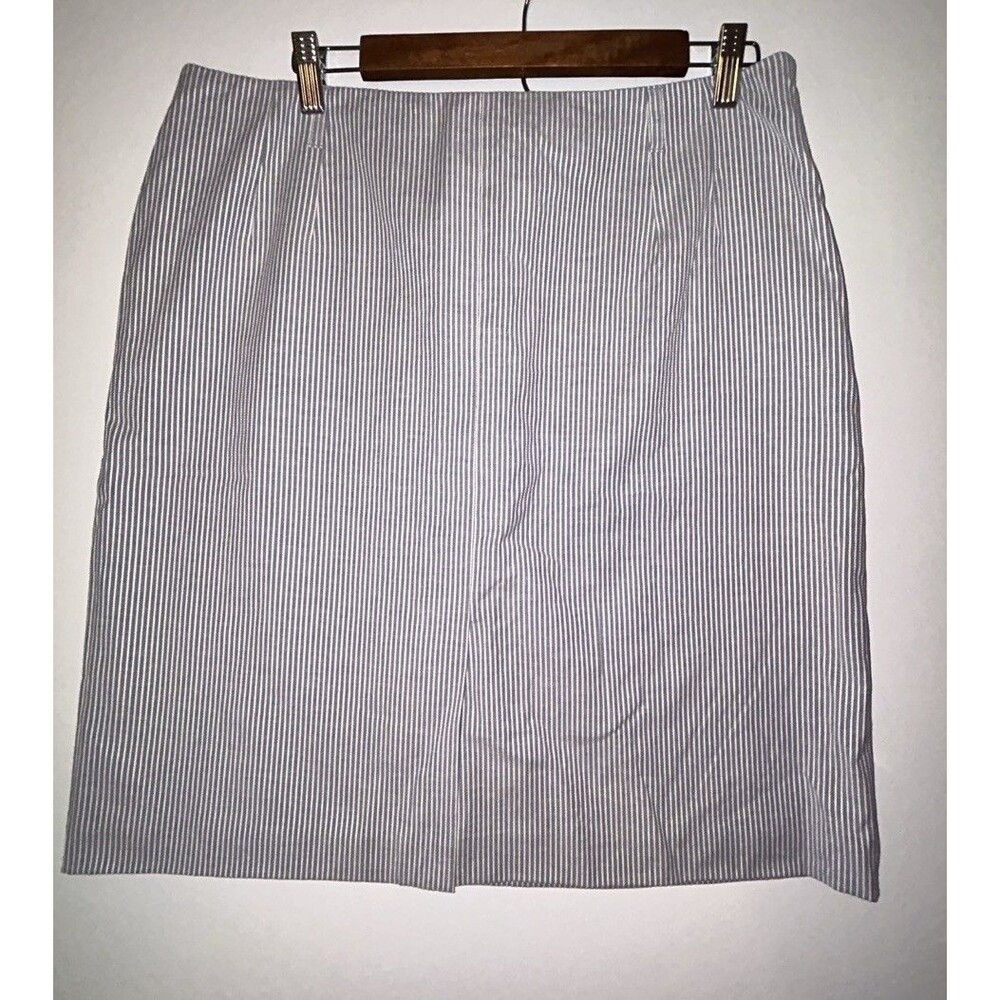 Excellent!! "Talbots" Fully Lined Cotton Stretch Front Vent Pencil Skirt Size 16